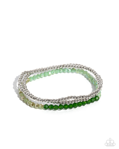 Backstage Beading - Green Bracelet Paparazzi