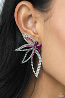 Twinkling Tulip - Pink Earrings Paparazzi