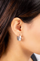 Boss BEVEL - Silver Earrings Paparazzi