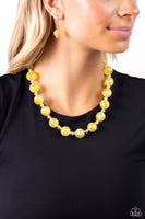 Timelessly Tantalizing - Yellow Necklace Paparazzi