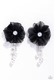 Dripping In Decadence - Black Earrings Paparazzi