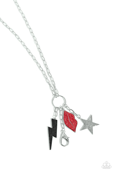 Glitter Gallery - Multi-Colored Lanyard Necklace Paparazzi