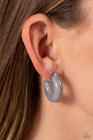 Acrylic Acclaim - Silver Earring Paparazzi