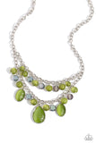 Dewy Disposition - Green Necklace Paparazzi