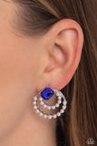 Double Standard - Blue Earrings Paparazzi