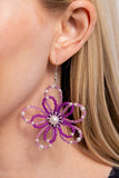 PEARL Crush - Purple Earrings Paparazzi