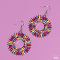 Ferris Wheel Finale - Multi-Colored Earrings Paparazzi