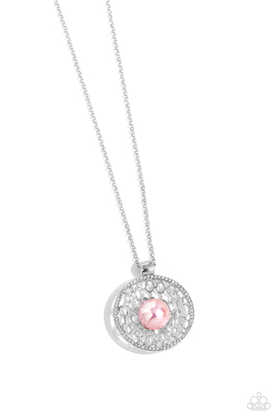 Wall Street Web - Pink Necklace Paparazzi