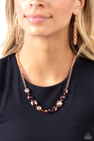 Emphatic Edge - Copper Necklace Paparazzi