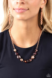 Emphatic Edge - Copper Necklace Paparazzi