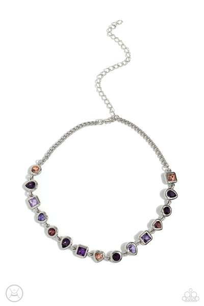 Abstract Admirer - Purple Necklace Paparazzi