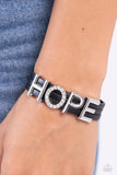 Hopeful Haute - Black Bracelet Paparazzi