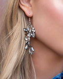 Fancy Flaunter - Silver Earrings Paparazzi