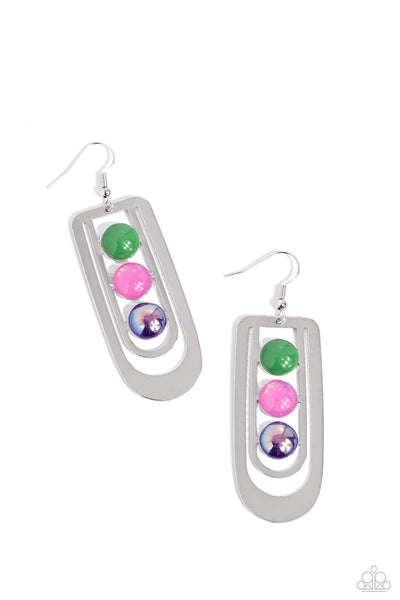 Layered Lure - Multi-Colored Earrings