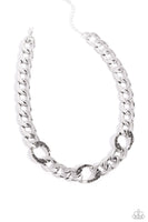 Gleaming Harmony - Silver Necklace Paparazzi