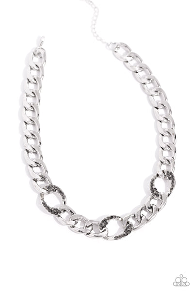 Gleaming Harmony - Silver Necklace Paparazzi