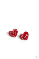 Glimmering Love - Red Earrings Paparazzi