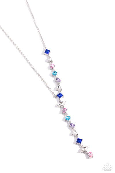 Diagonal Daydream - Multi Colored Necklace Paparazzi