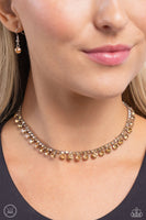 Ritzy Rhinestones - Brown Necklace Paparazzi