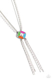 I Pinky SQUARE - Multi-Colored Necklace Paparazzi