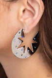 Starry Sensation - Blue Earrings Paparazzi