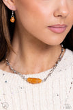 Cavern Class - Orange Necklace Paparazzi