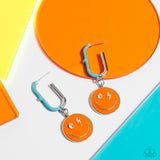 Personable Pizzazz - Orange Hoop Earrings Paparazzi