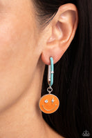 Personable Pizzazz - Orange Hoop Earrings Paparazzi