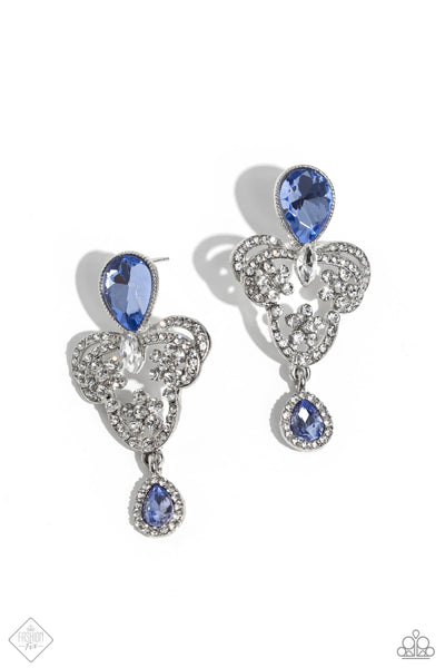 Giving Glam - Blue Earrings Paparazzi