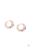 Streamlined Status - Rose Gold Earrings Paparazzi