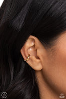 Linear Legacy - Gold Cuff Earrings Paparazzi