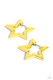 In A Galaxy STAR, STAR Away - Yellow Earrings Paparazzi Incoming