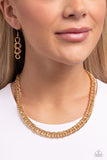 Industrial Ideology - Gold Chain Link Necklace Paparazzi
