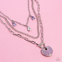 HEART History - Purple Heart Necklace Paparazzi