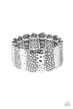Texture Takedown Silver Bracelet Paparazzi