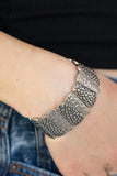 Texture Takedown Silver Bracelet Paparazzi