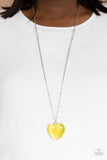 Warmhearted Glow - Yellow Necklace Paparazzi