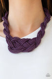 A Standing Ovation Purple Seed Bead Necklace Paparazzi