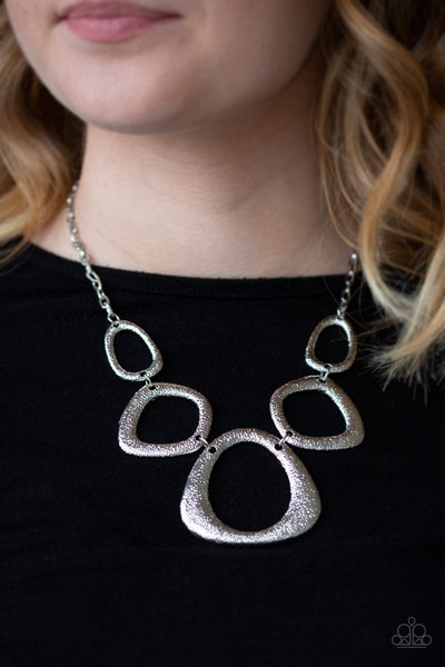 Backstreet Bandit Silver Necklace Paparazzi