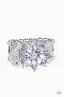 Brilliantly Blooming Purple Ring Paparazzi