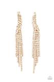 Cosmic Candescence Gold Earrings Paparazzi