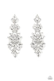 Frozen Fairytale White Earrings Paparazzi