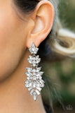 Frozen Fairytale White Earrings Paparazzi