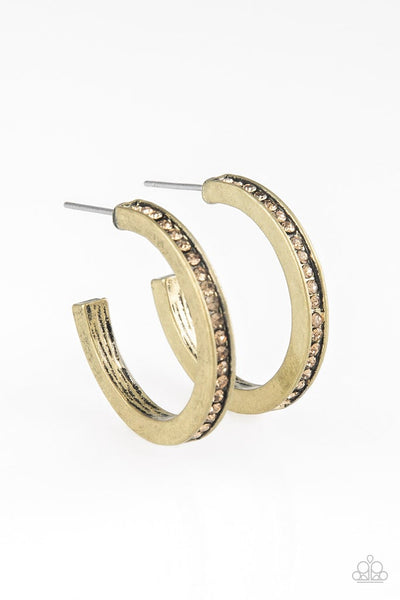 Cash Flow - Brass Earrings Paparazzi