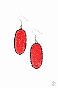 Stone Quest Red Earrings Paparazzi