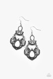 Palm Tree Tiaras - White Earrings Paparazzi