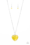 Warmhearted Glow - Yellow Necklace Paparazzi