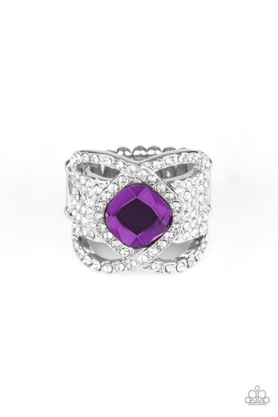 Triple Crown Twinkle Purple Ring Paparazzi