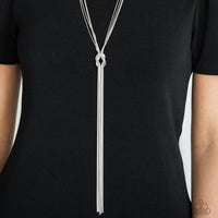 Forget Me KNOT - Silver Necklace Paparazzi