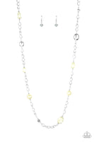 Only For Special Occasions - Yellow Pearl Necklace Paparazzi